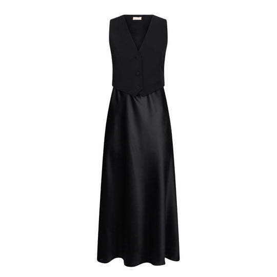 Langes Kleid Liu-Jo Weste Schwarz