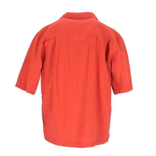 T-shirt Herren Madson Seersucker Mattone