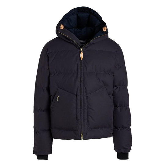 Daunenjacke Manifattura Ceccarelli mit Kapuze Blau (DW)