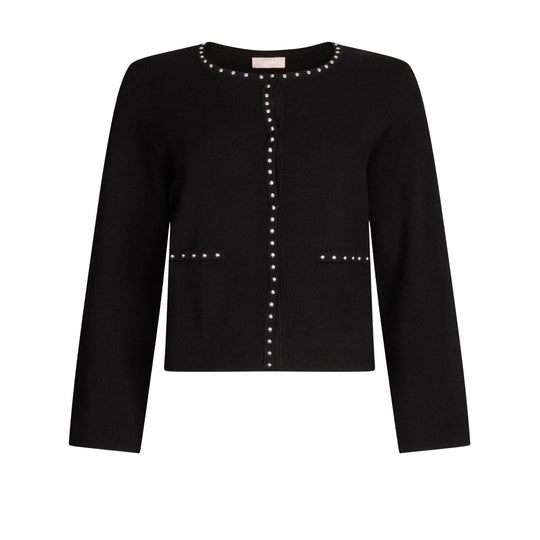 Liu-Jo Knit Cardigan with Black Studs