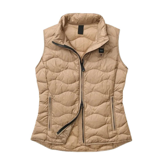 Gilet Donna Blauer Venis Roller Beige
