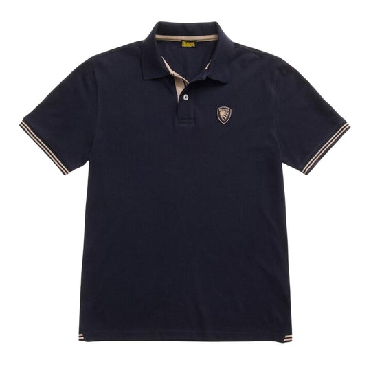 Herren Polo Blauer Oakland Weiß