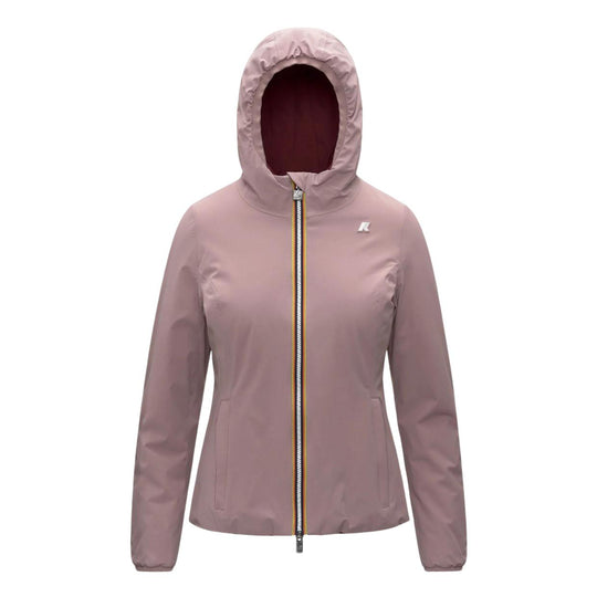 Giubbino Donna K-Way Lily St Warm Reversibile Rosa / Bordeaux