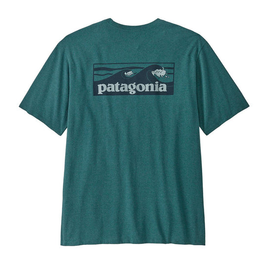 T-shirt Uomo Patagonia Boardshort Logo Pocket Verde