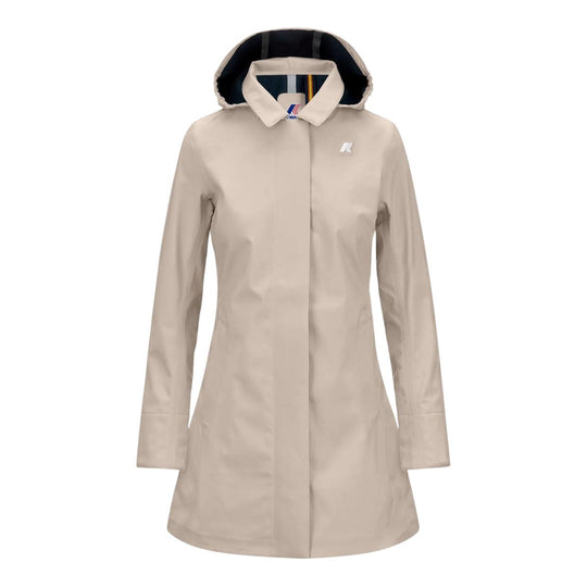 Giubbino Donna K-Way Mathy Bonded Beige / Blu