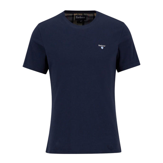 T-Shirt Uomo Barbour Tartan Sport Tee Blu