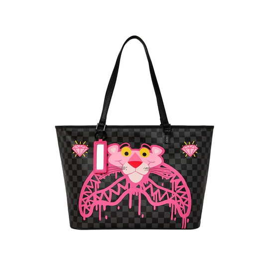 Borsa Unisex Sprayground Pink Panther Tote Nero/Multicolor