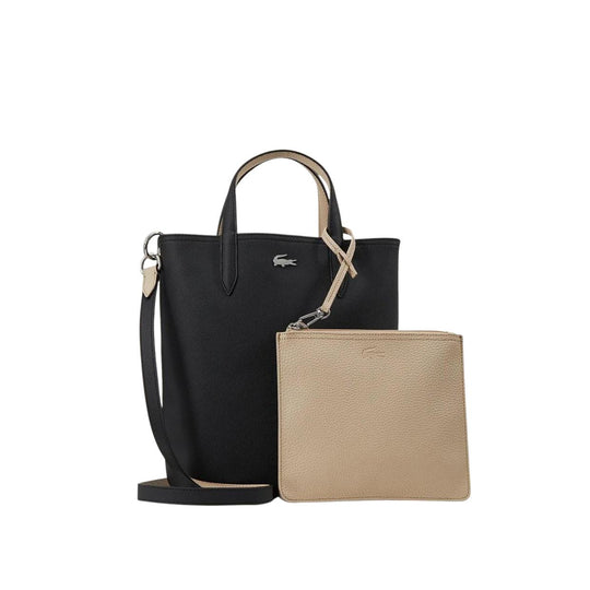 Women's Lacoste Bucket Bag Black/Beige