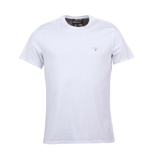 T-Shirt Uomo Barbour Tartan Sport Tee Bianco