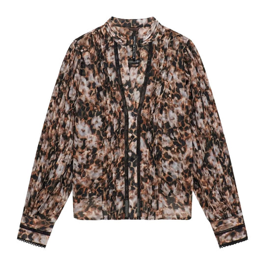 Camicia Donna Guess Josette Top Nero Multicolor