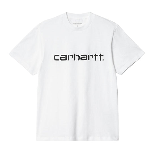 T-Shirt Damen Carhartt WIP W' Kurzarm Script Weiß
