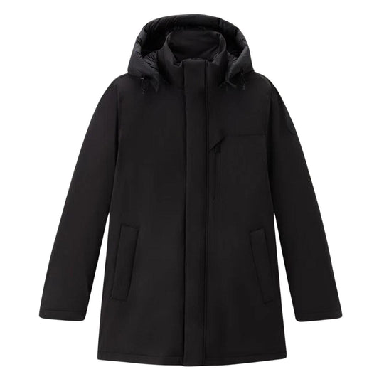 Men's Woolrich Mountain Stretch Parka Jacket Black