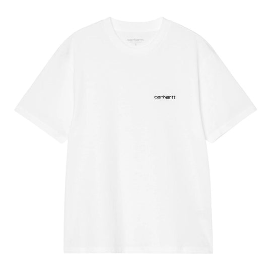 T-Shirt Donna Carhartt Wip W' S/S Embroidery Bianco/Nero