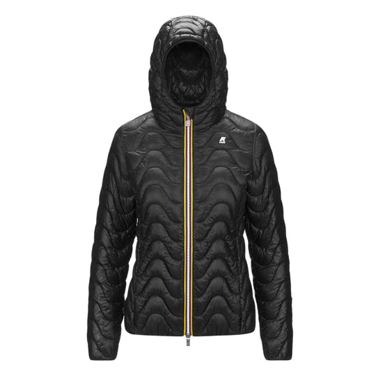 Women's K-Way Lily Quilted Warm Down Jacket Black