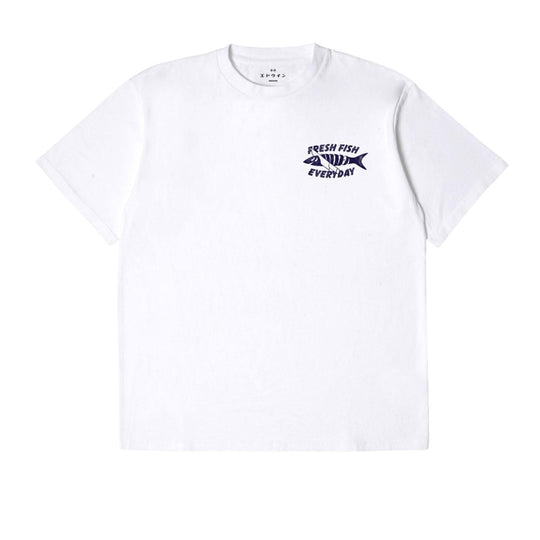T-Shirt Uomo Edwin Monsieur Sakana Bianco