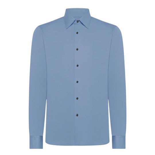 Herrenhemd RRD Oxford Jacquard Hellblau
