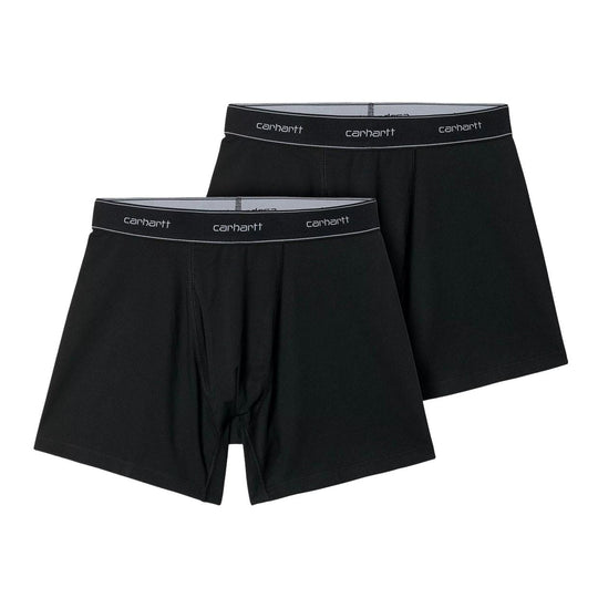 Herrenboxershorts Carhartt WIP Baumwolle Trunks Schwarz (2er-Pack)