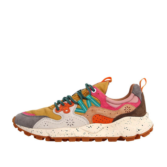 Sneakers Donna Flower Mountain Yamano 3 Giallo / Rosa