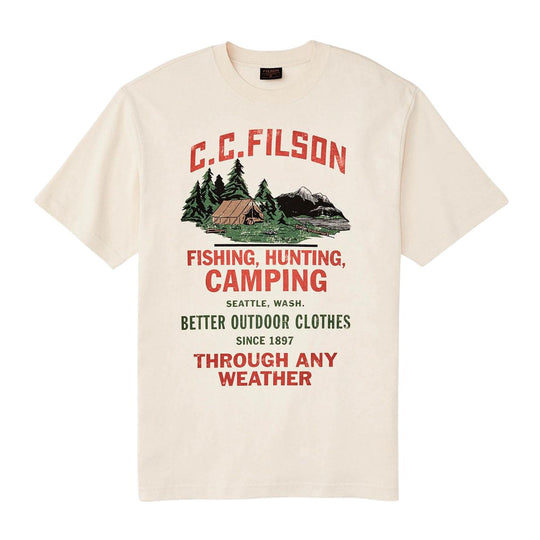 Men's Filson Frontier Graphic T-shirt Cream White