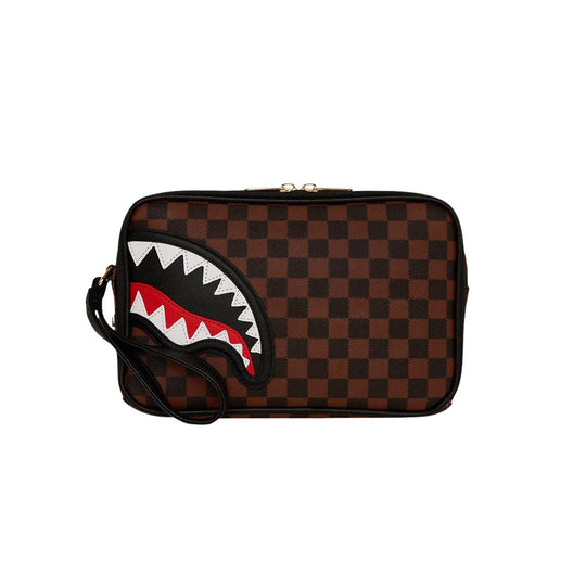Sprayground Sawtooth Sharks In Paris Beauty Case Brown