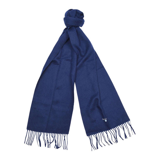 Sciarpa Uomo Barbour Lana D'Agnello Blu Navy