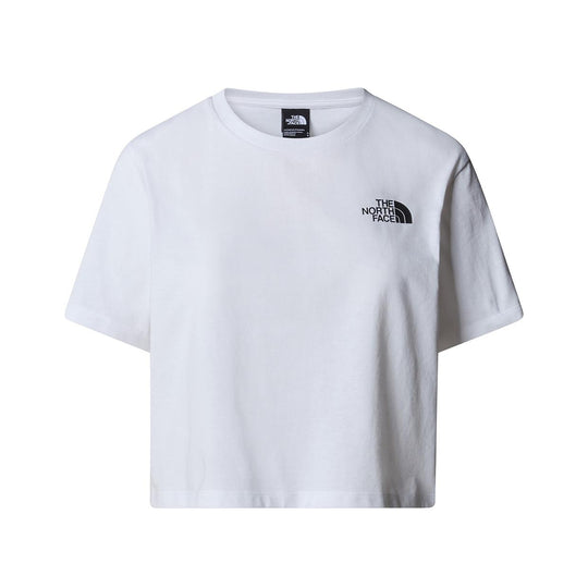 T-Shirt Damen The North Face S/S Simple Dome Cropped Weiß