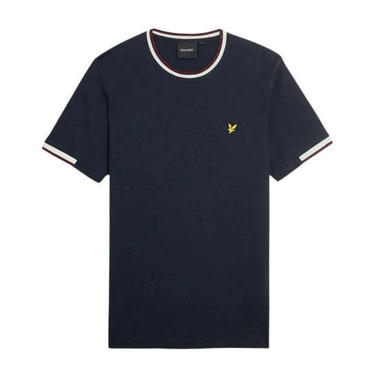 T-shirt Herren Lyle & Scott Halb Abgesetztes Dunkelblau