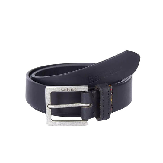 Men's Barbour Pull Up Black Belt