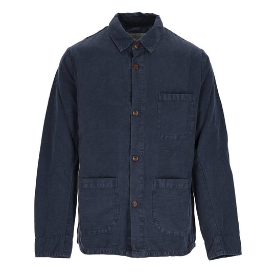 Giacca Uomo Bl'Ker Elk Lino Blu