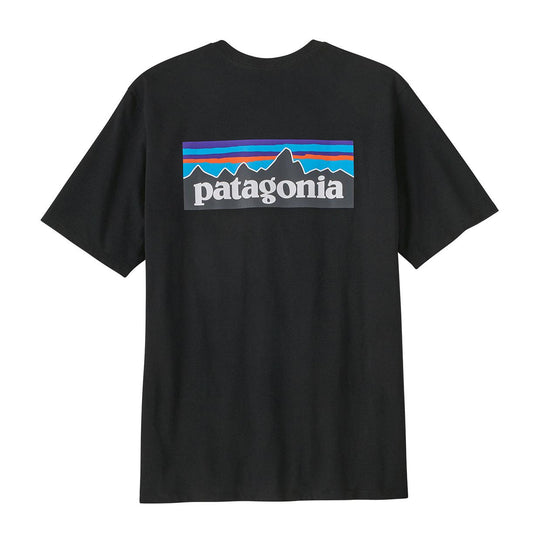 Men's Patagonia P-6 Logo Responsibili-Tee Black T-shirt