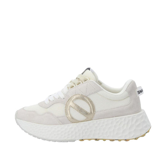 Sneakers Plateau Donna No Name carter Jogger Sabbia/Oro