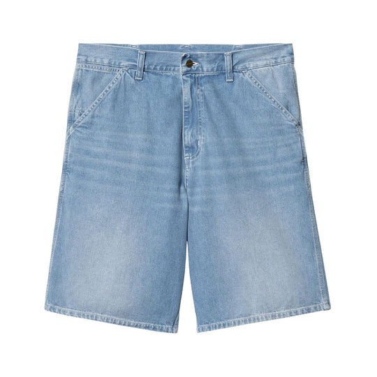 Bermuda Uomo Carhartt WIP Einfache Shorts Blau (hell gewaschen)