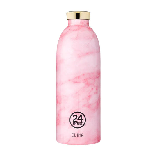 24 Bottles Clima Water Bottle 850ml Marble Pink