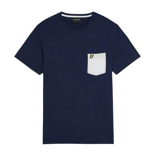 T-shirt Herren Lyle & Scott Tasche Blau / Weiß