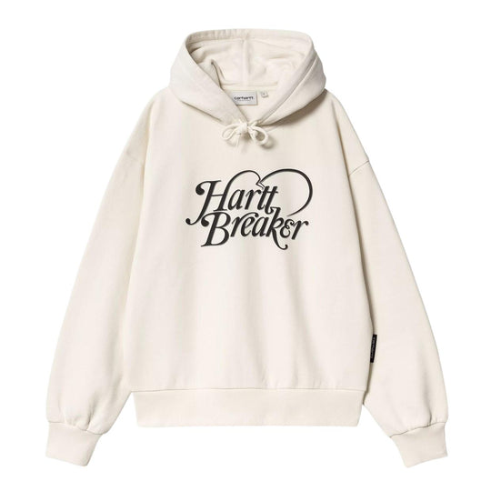 Men's Carhartt WIP W' Hooded Harttbreaker Sweatshirt White Cream