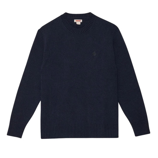Herrenpullover Baracuta Merinowolle Marineblau