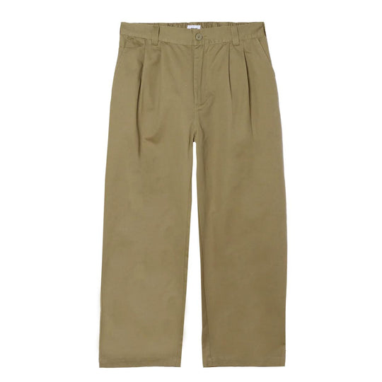 Pantalone Uomo Obey Foster Pleated Pences Tabacco