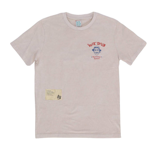 T-Shirt Herren Mr. Hot Dog Andy Warhol Schmutzig Weiß