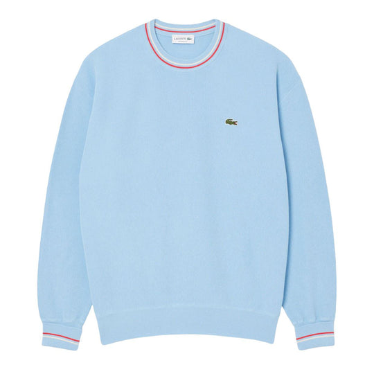 Maglione Uomo Lacoste A Righe Celeste