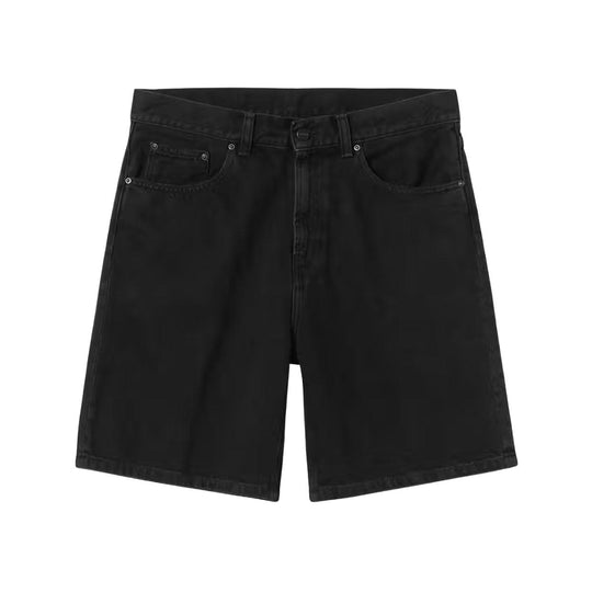 Bemuda Uomo Carhartt Nolan Short Nero Lavato