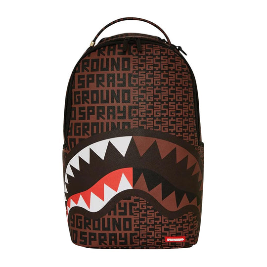 Sprayground Money Shark Split Backpack Brown