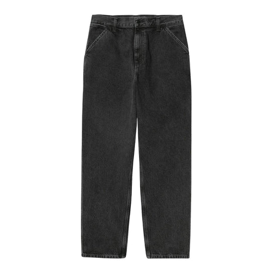 Jeans Herren Carhartt WIP Einzeln Knie Hose Schwarz Gewaschen