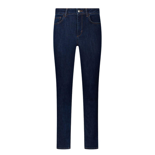 Jeans Donna Liu-Jo Divine Vita Alta Skinny Stress Tasche Medio Scuro