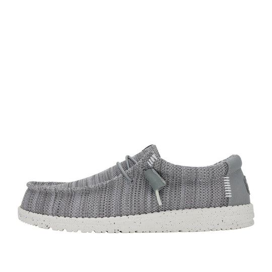 Herren Mokassins Hey Dude Wally Stretch Sox Grau