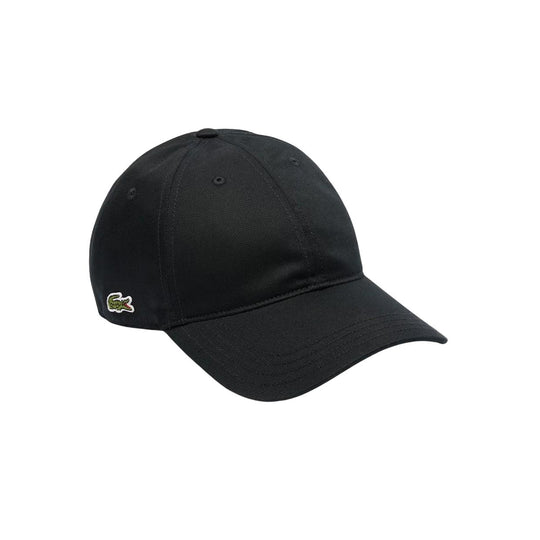 Cappello Uomo Lacoste Visiera Logo Laterale Nero
