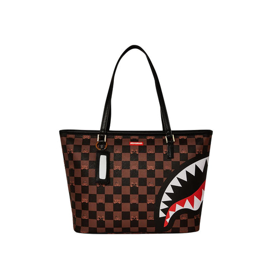 Women's Bag Sprayground Peeking Character Brown Multicolor
