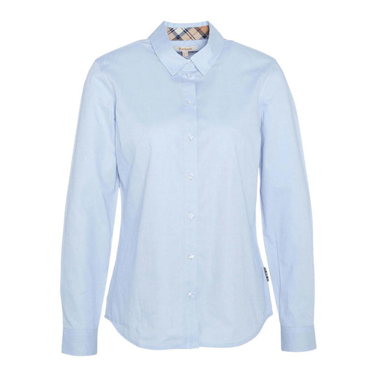 Camicia Donna Barbour Derwent Celeste