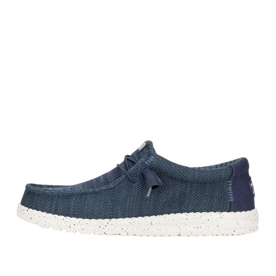Herren Mokassins Hey Dude Wally Stretch Sox Blau