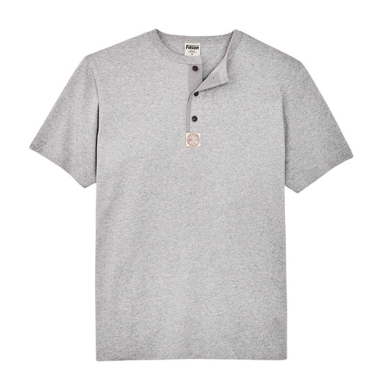 T-shirt Herren Filson Frontier Henley Grau