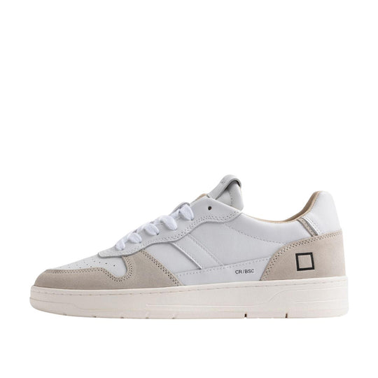 Scarpe Uomo D.A.T.E. Court 2.0 Basic Bianco/Beige